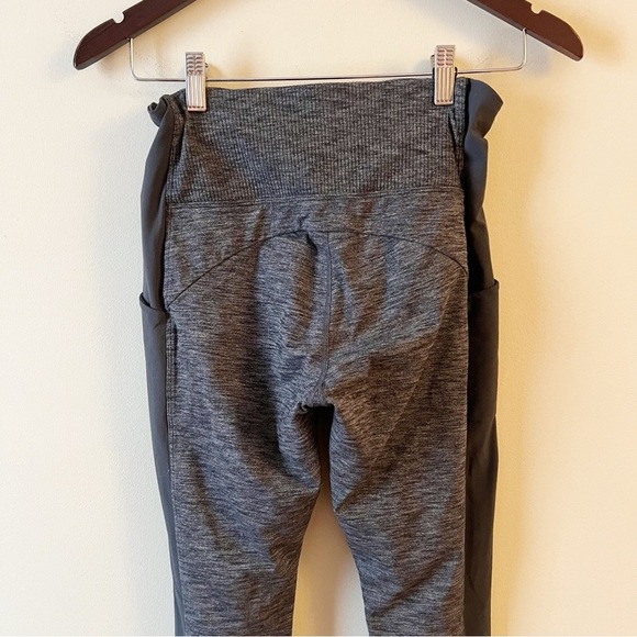 Athleta Excursion Hybrid Tight Leggings Womens Small Gray Pull On Athleisure Gym - Picture 6 of 11